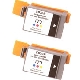 Lot de 2 cartouche d'encre compatible Canon BCI 15 C Couleur