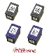 Pack 4 cartouches G�n�rique HP C6656A  noire et G�n�rique HP C6657A couleur