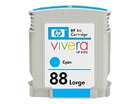 Cartouche encre HP C9391AE N°88 Cyan Large
