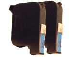 Lot de 2 cartouches encre compatible HP C6615DE N°15 Noire