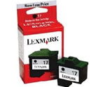 cartouche encre Lexmark 10NX217E  N°17 Noire