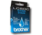 Cartouche encre Brother LC50C Cyan