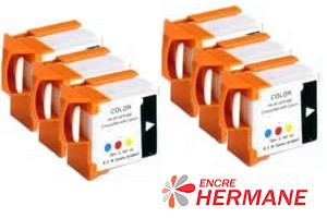 Lot de 6 cartouches compatible BCI 11 couleurs