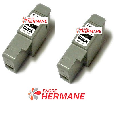 Lot de 2 cartouches compatible Canon BCI 24 Noire