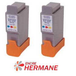 Lot de 2 cartouches compatible Canon BCI 21 Couleur