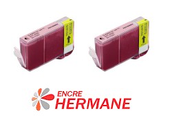 Lot de 2 cartouches compatible Canon BCI 6 Photo Magenta