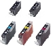 Pack de 2 Cartouches compatible Canon PGI 5BK Noire et 3 Cartouches compatible CLI 8 Couleur