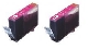 Lot de 2 cartouches compatible Canon BCI 6 magenta