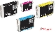 Pack 4 Cartouches compatible Epson T1285 Noire et couleur 