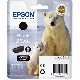 Cartouche encre Epson T2621 noire 26XL Ours Polaire 