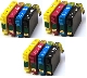 Pack 12 Cartouches compatible Epson noire et couleur T1816 - 18XL 