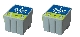 Lot de 2 cartouches compatible Epson S020191 Couleur
