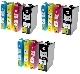 Pack 12 Cartouches compatible Epson Noire et couleur  XL