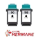 Lot de 2 cartouches encre générique Lexmark 17G0050 N°50 Noire