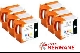 Lot de 6 cartouches compatible BCI 11 couleurs